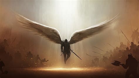 artwork, Angel, Tyrael, Diablo III, Video Games Wallpapers HD / Desktop ...