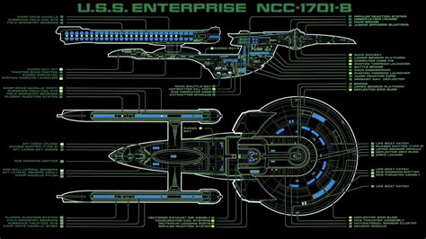 Excelsior Class Starship Schematics