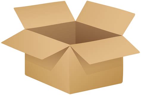 transparent background cardboard box clipart - Clip Art Library