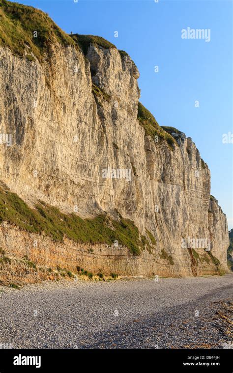 White Cliffs on Normandy Coast near Fecamp, France Stock Photo - Alamy