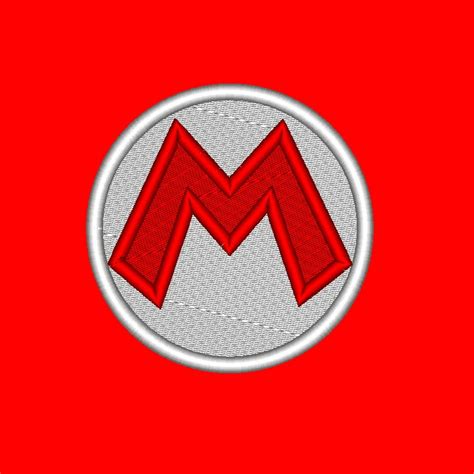 Super Mario Hat Logo Design from Mario Bros – Mydigitize.mx