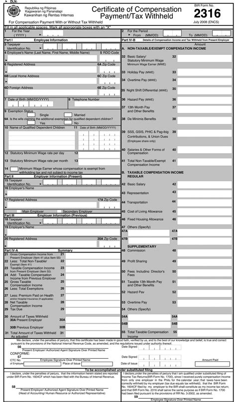 Know the BIR Form 2316 | Payroll System with BIR Form 2316