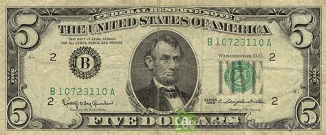 5 American Dollars series 1950 - Exchange yours for cash today