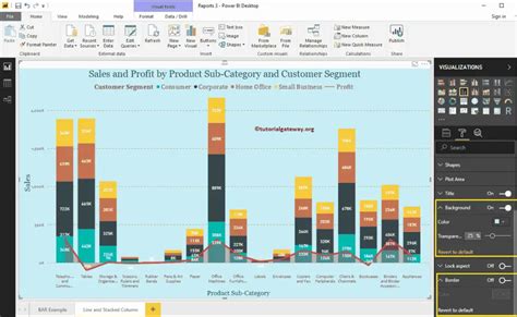 Format Power BI Line and Stacked Column Chart