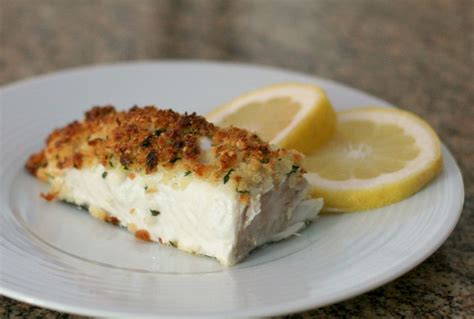 Baked Halibut and Parmesan Crumb Topping Recipe