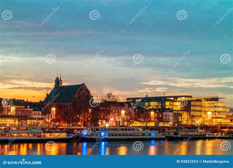 Evening View of the Dutch Maastricht City Center Stock Image - Image of european, limburg: 83822553