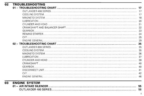 CAN AM BOMBARDIER OUTLANDER REPAIR SHOP SERVICE MANUAL 400 800 XT MAX ...
