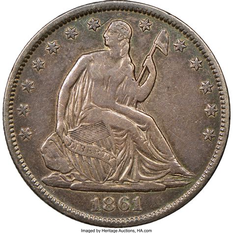 1861 50C Original Confederate States of America Half Dollar PR40 | Lot #15125 | Heritage Auctions