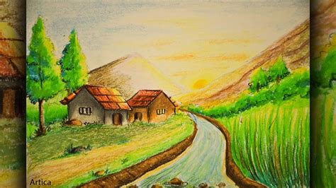 Landscape Color Drawing at GetDrawings | Free download