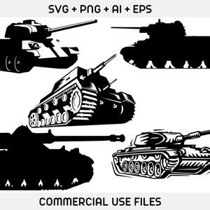 Tank SVG Bundle, Military Tank SVG , Army Tank Svg,united States Army Svg, Tank Silhouette ...