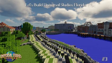 Let's Build Universal Studios Florida part 3 - Central Park (Minecraft Time-Lapse) - YouTube