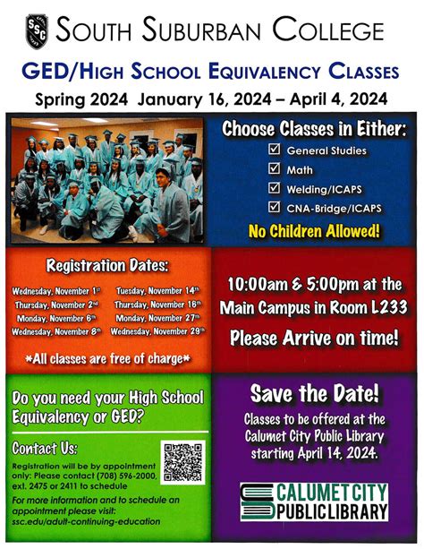 GED/High School Equivalency Class! - Calumet City Public Library