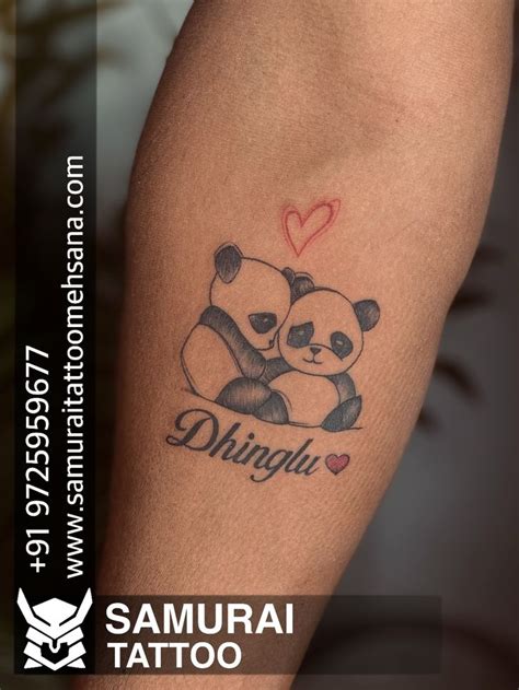 Panda tattoo |Panda tattoo design |Couple tattoo | Panda tattoo, Tattoo ...