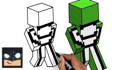 How To Draw DreamWasTaken | Dream SMP || Minecraft Skin Tutorial