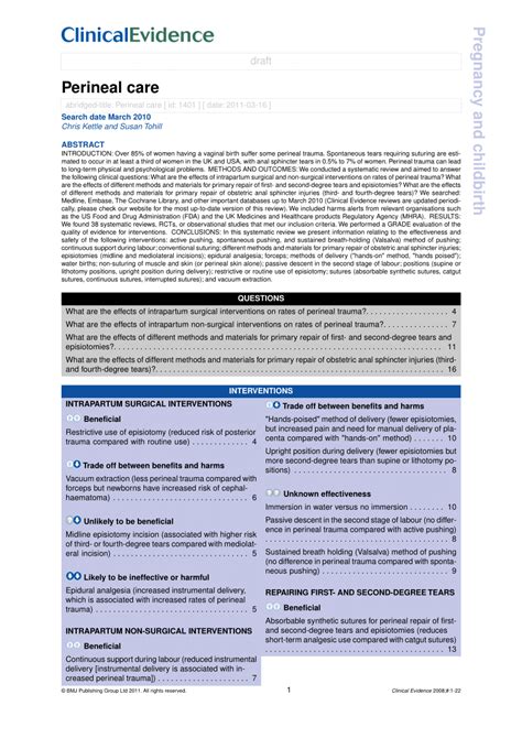 (PDF) Perineal Care