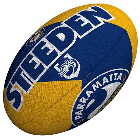 Parramatta Eels NRL Steeden Rugby League Football Size 5!