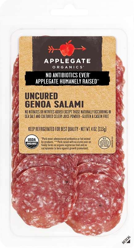 Products - Traditional Italian - Organic Genoa Salami - Applegate