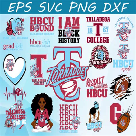 Bundle 20 Files Talladega College Football Team Svg, Tallad - Inspire Uplift