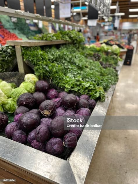 Fruits In The Grocery Aisle Of The Supermarket Stock Photo - Download ...