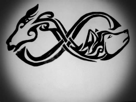 Infinity (Horse and Wolf) Symbol by MorganHudson92 on DeviantArt