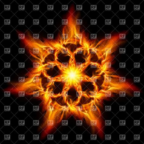 FIRE FLOWER CLIPART - 411px Image #4