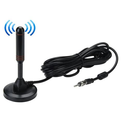 Car Magnet Antenna Universal Magnetic Am Fm Antenna For Radio Car Home 75Ohm with Magnetic Base ...