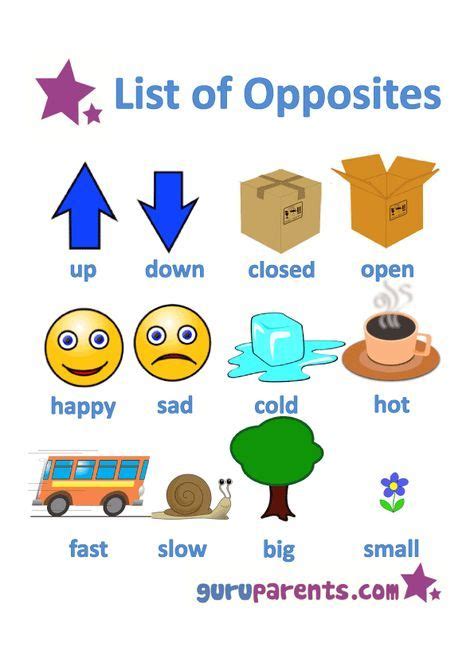 Opposites Worksheets for Kids | Opposites worksheet, Opposites for kids, Opposites preschool