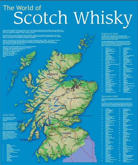 SWA: The World of Scotch Whisky Map 2017 - WhiskyExperts