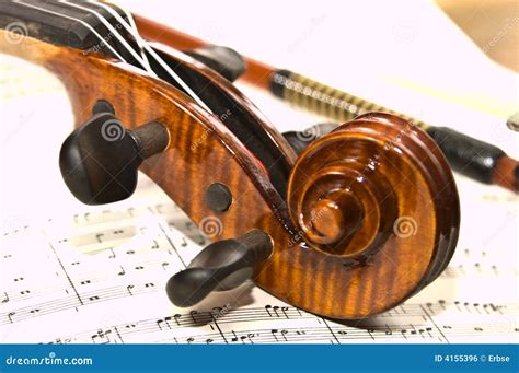 Violin Scroll stock photo. Image of head, scroll, stave - 4155396