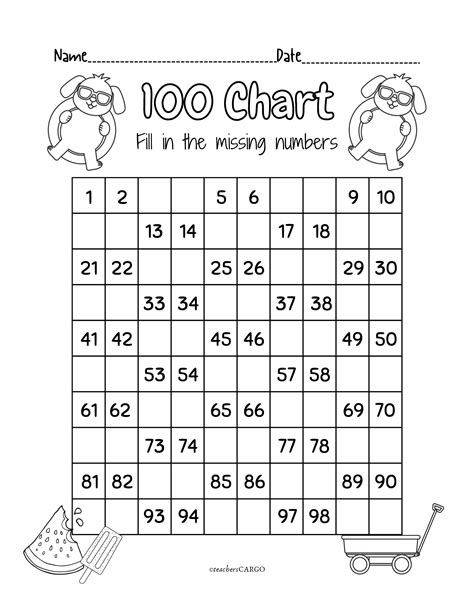 Free Printable Fill In The Missing Number Worksheets - Free Printable ...