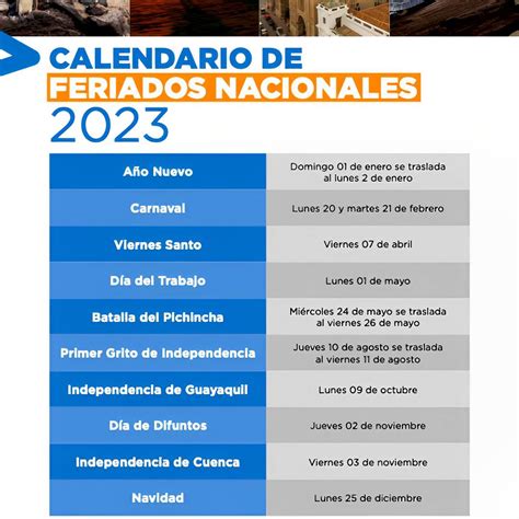 Feriados en Ecuador: ¿cuántos serán en 2023?