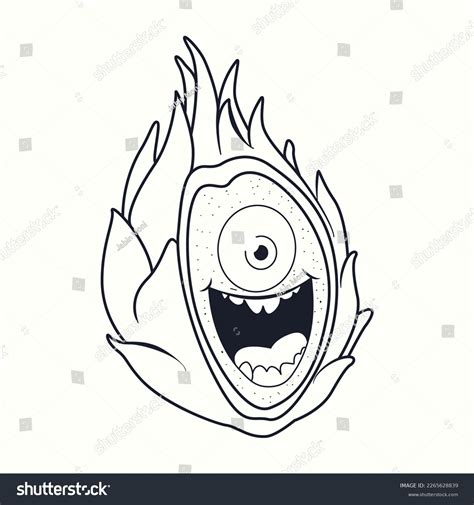 Dragon Doodle Line Art Kids Coloring Stock Vector (Royalty Free) 2265628839 | Shutterstock