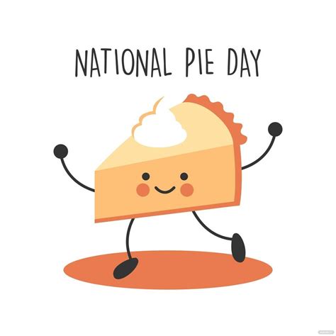 National Pie Day Cartoon Vector in EPS, Illustrator, JPG, PSD, PNG, SVG ...