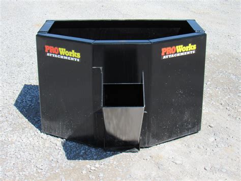 5/8 Cubic Yard Concrete Dispensing Bucket Attachment Fits Skid Steer ...