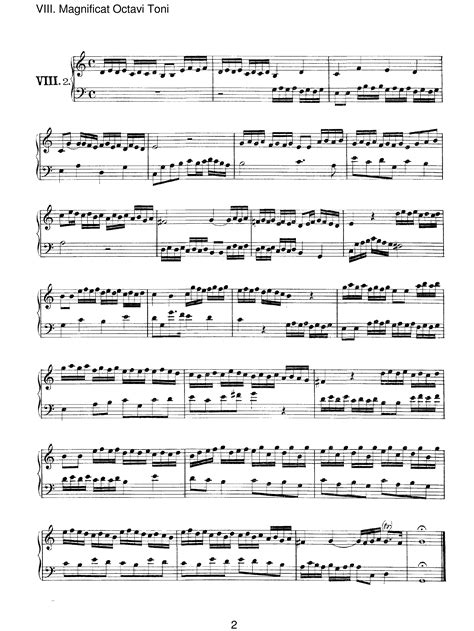 Pachelbel, Johann - Magnificat Fugue, P.345 for Organ - Free Sheet music for Organ | 8notes.com