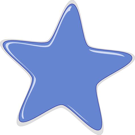 Blue Cartoon Star Clip Art at Clker.com - vector clip art online, royalty free & public domain