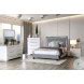 Erglow Gray Upholstered King Platform Bed From Furniture of America ...