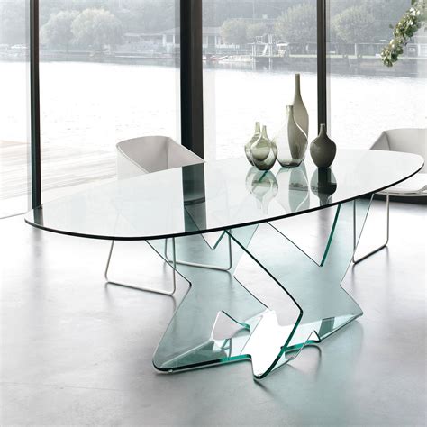 Ghost Oval Table | Glass dining table, Glass kitchen tables, Oval table dining