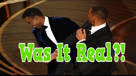 Will Smith Smacks Chris Rock Live At The Oscars! - YouTube