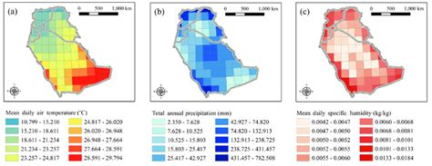 Choropleth thematic maps showing the spatial distribution of (a) the... | Download Scientific ...