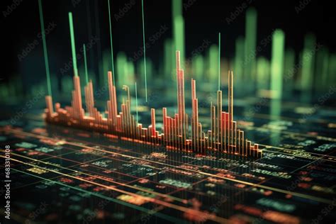 Stock market chart, Candlestick pattern, Green and red. Stock ...