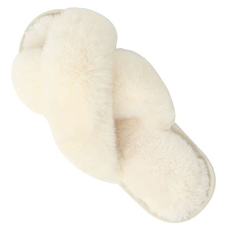 Plush Criss Cross Slippers for Women – Slippers Galore