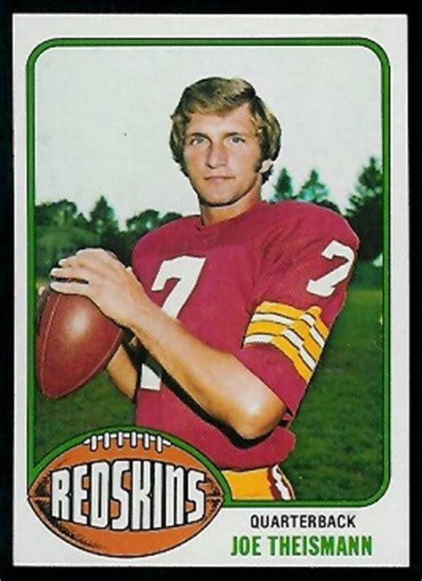 1976 Topps Football Card #231: Joe Theismann