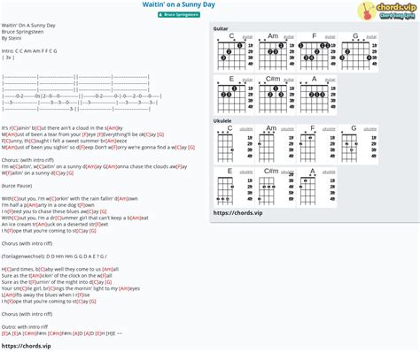 Chord: Waitin' on a Sunny Day - tab, song lyric, sheet, guitar, ukulele | chords.vip