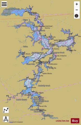 Eufaula_OK Fishing Map | Nautical Charts App