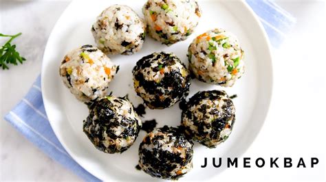 Jumeokbap Korean Rice Balls Recipe - YouTube