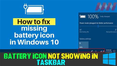 How To Fix Battery Status Icon Missing On Windows 10 Taskbar | Images and Photos finder