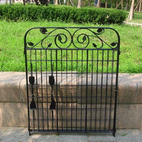 MTB 3.7 ft. H x 3 ft. W Garden Iron Fence Panel | Wayfair