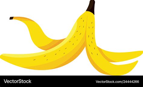 Banana peel cartoon Royalty Free Vector Image - VectorStock