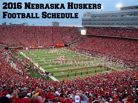 2016 Nebraska Huskers Football Schedule - Huskers Etc.